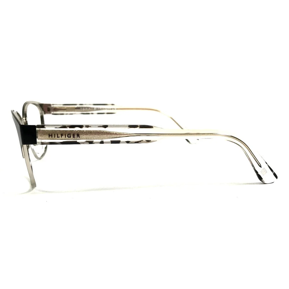 Tommy Hilfiger Eyeglasses Frames TH1388 QQO Black Gold Cat Eye 52-18-140